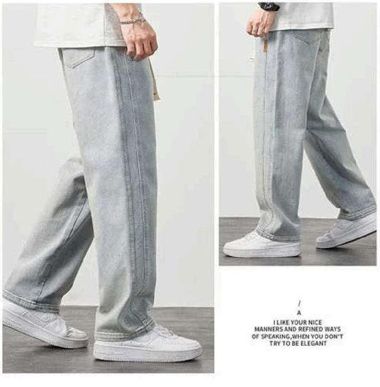 💎 ¡60% DE DESCUENTO! Jeans rectos holgados para hombre: corte moderno, tejido suave y ajuste cómodo para cualquier ocasión 👖🔥