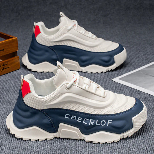 👟 ¡50% DE DESCUENTO! 🔥 Zapatillas de moda para hombre con suela gruesa: cómodas, elegantes y perfectas para el día a día