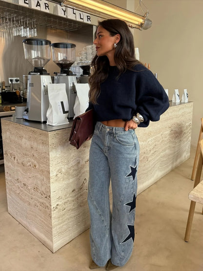 PANTALON DENIM STARS